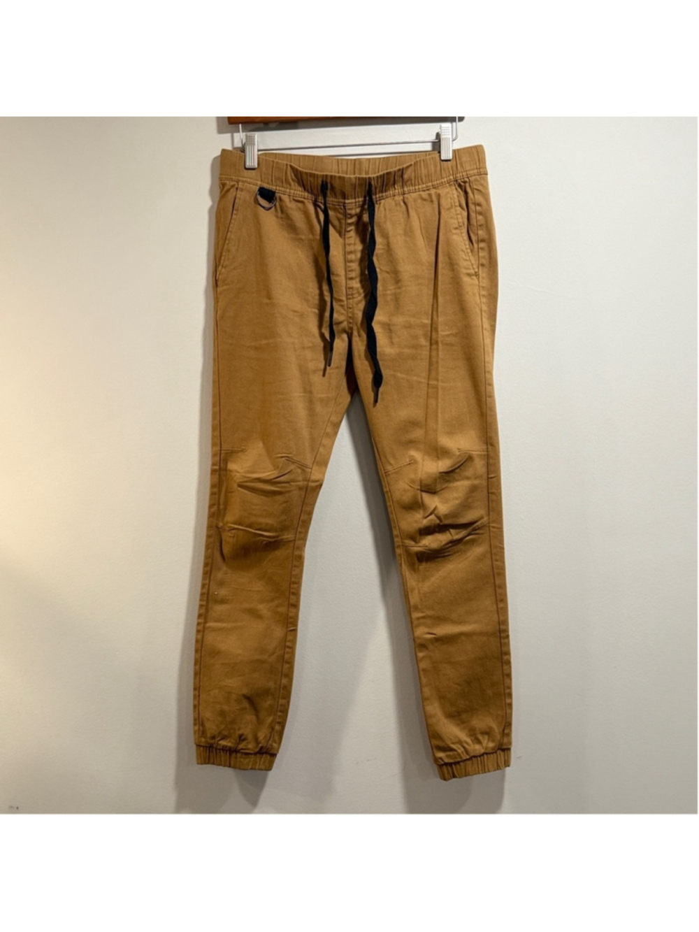 SP Essentials Men's Dark Tan‎ Khaki Joggers Size S